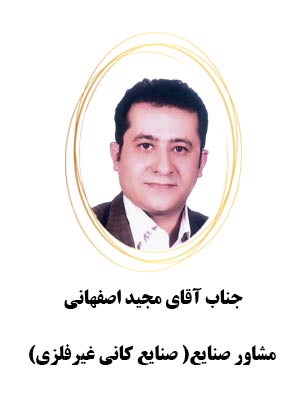 جناب اقای مجید اصفهانی مشاور صنایع