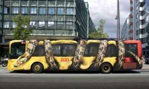 تبلیغات اتوبوسی باغ وحش